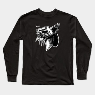 Moon Cat #2 Long Sleeve T-Shirt